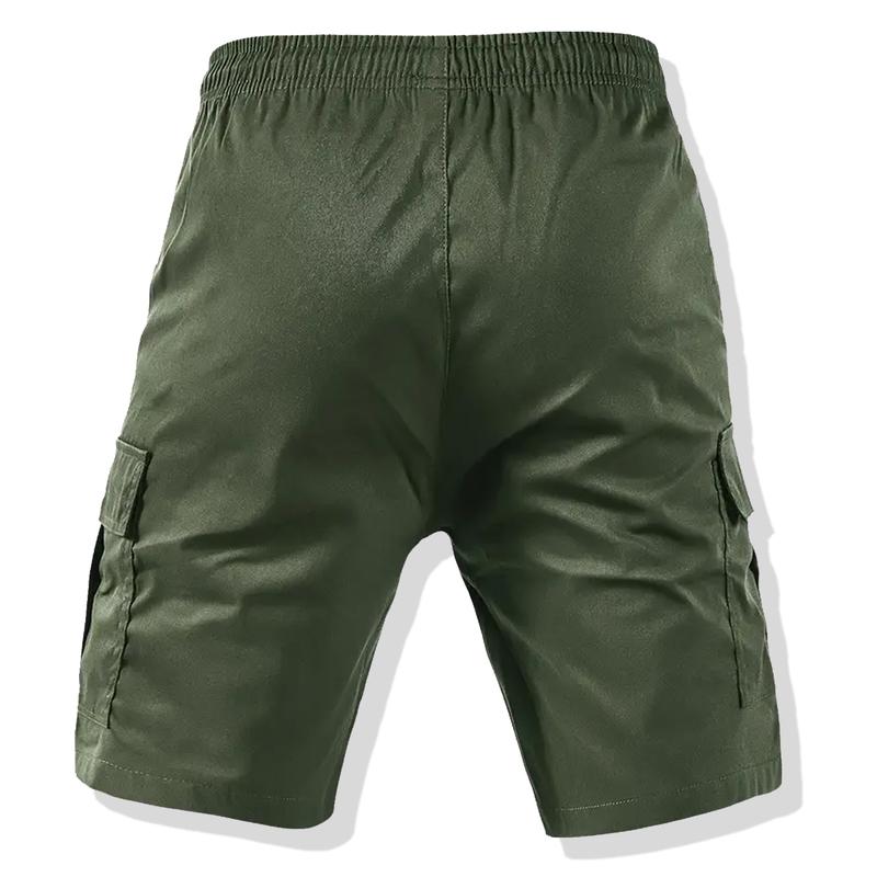 Men's Casual Fashion Shorts - Loose Version Solid Color Pocket - Daily Shorts - Fashion Men's Shorts - Glossy Textured Shorts