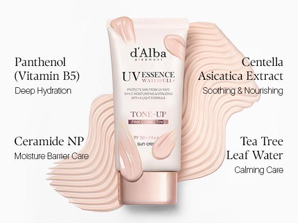 [OFFICIAL d'Alba] [2 Bottles Set] White Truffle Waterfull Tone Up Sunscreen Serum (Total 3.38 fl oz)