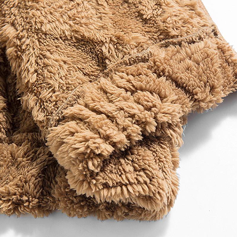 Men's Winter Fleece Hoodie – Thick, Warm Jacket; Features a Zippered Front Closure; Perfect for Various Occasions Such as Everyday Commutes and Weekend Outings, Making It a Versatile Piece in Any Man's Wardrobe. Casual Coats