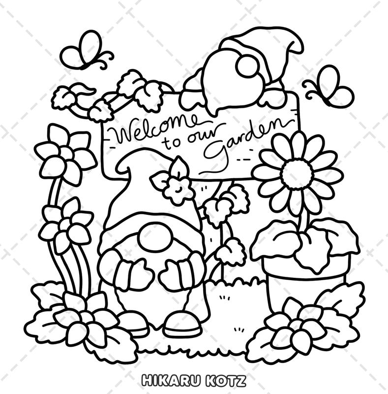 Garden Corners: Bold and Easy Coloring Book for Adults and Teens