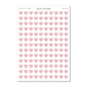 Pink Heart Letters • Letters & More