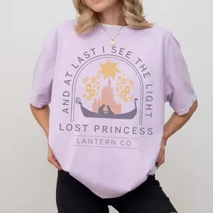Retro Tangled Rapunzel Shirt, Lost Princess Lantern Shirt, Family Matching Trip Tee, Princess Magic Kingdom 2026 8WE