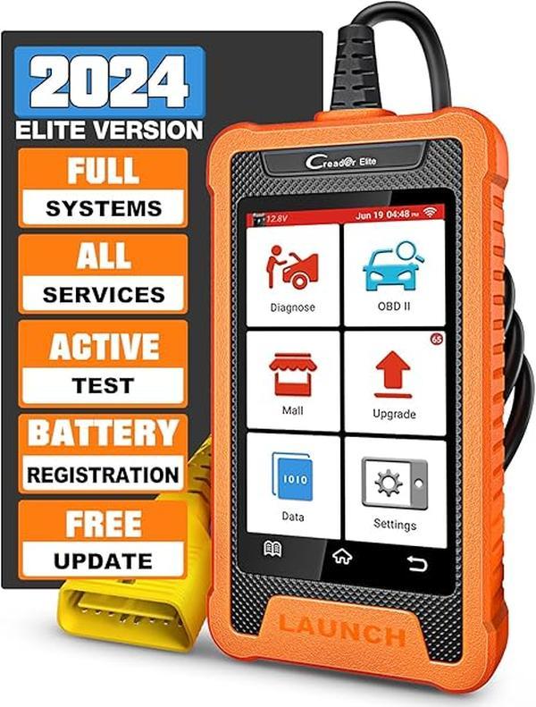 LAUNCH Creader Elite  for Toyota Lexus OBD2 Scanner, Full System Bi-Directional Diagnostic Scan Tool, All Reset Service Code Reader, Battery Registration,ECU Coding, AUTO VIN,Lifetime Fr-ee Update