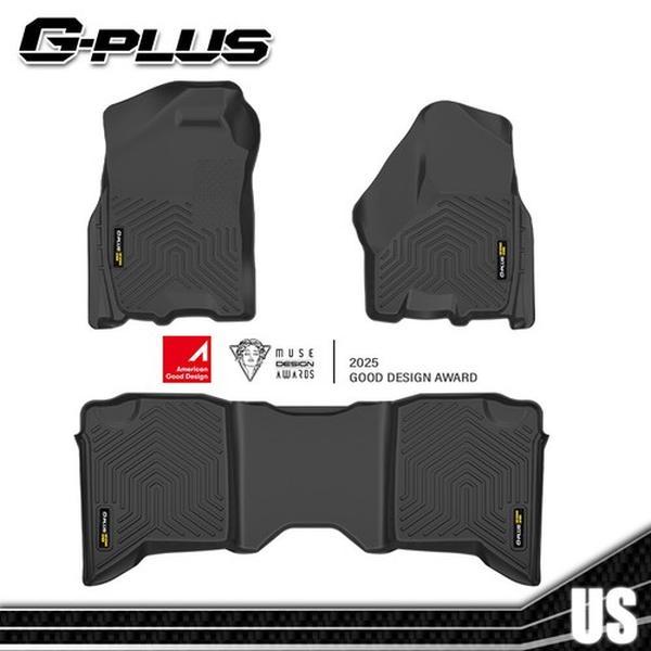 G-PLUS Floor Mats Fit 2009-2018 Dodge Ram Truck Crew Cab(Not Fit Tradesman Quad Cab) Floor Liners, TPE All Weather Full Cover Protection 1st & 2nd Row Floor Liners Car Cargo Liners Black G-PLUS Floor Mats Fit 2009-2018 Dodge Ram Truck Crew Cab(Not Fit Tradesman Quad Cab) Floor Liners, TPE All Weather Full Cover Protection 1st & 2nd Row Floor Liners Car Cargo Liners Black
