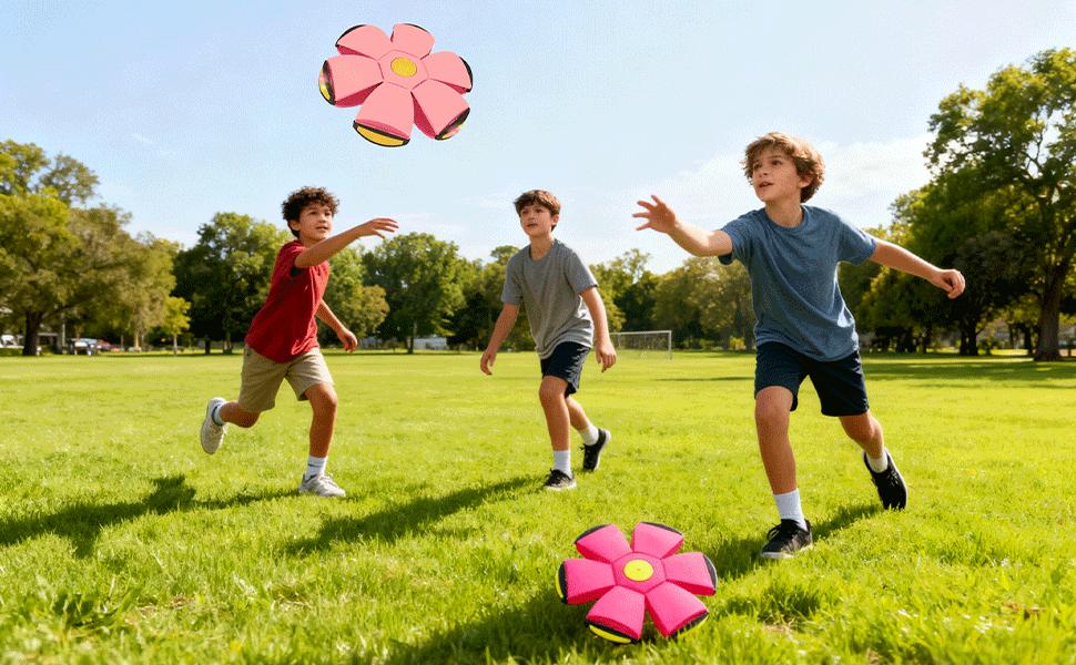 Magic Flying Saucer & Bouncy Ball| Interactive Toy for Kids, Parent-Child Outdoor Play Ball