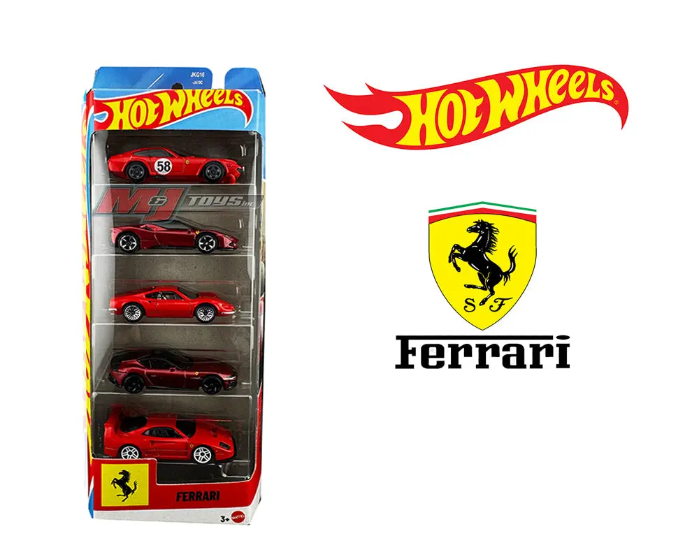 Hot Wheels 1:64 Basic 5 Pack Set 2026 Ferrari Hot Wheels 1:64 Basic 5 Pack Set 2026 Ferrari