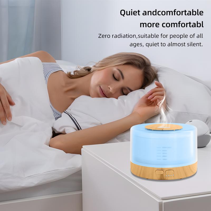 Essential Oil Diffuser with Remote Control, 4 Timer Modes, Quiet Ultrasonic Stylish Design Smart Aromatherapy Diffuser Smart Fragrance Diffuser humidifier Drop Ultrasonic Diffuser auto-off stress relief crack cool aurai mist mood light home perfume