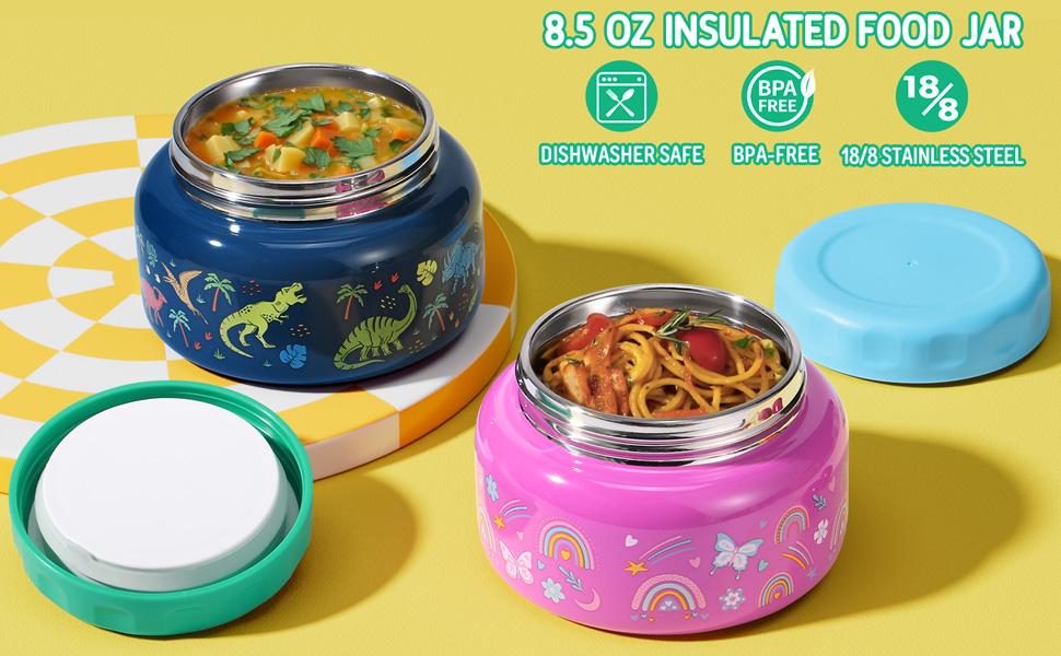 Fimibuke Backpack and Lunch Box Set for School, 3PCS Waterproof School Bag with Pencil Case & Lunch Bag + Leakproof Bento Box with 8.5oz Thermos Jar, Utensils & Sauce Container TikTokShopBacktoSchool