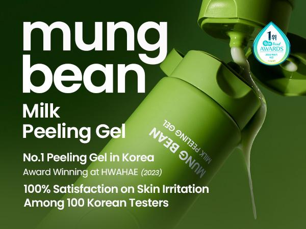 [beplain Official] Mung Bean Milk Peeling Gel 120ml | Gentle Exfoliator for Wet & Dry Skin | All Skin Types Gentle Exfoliator for Wet & Dry Skin - All Skin Types - Moisturizing Protein Care - Easy Application