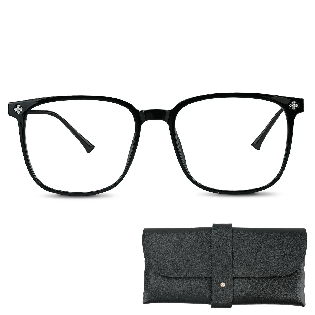 Vintage Tortoiseshell Square Eyeglasses, Stylish Modern Frames for Men & Women, Lightweight Full Rim Design for Outdoor & Daily Wear with Gift Bag, Trendy Casual Eyeglasses, Contemporary, Gift Bag Unisex Eyewear