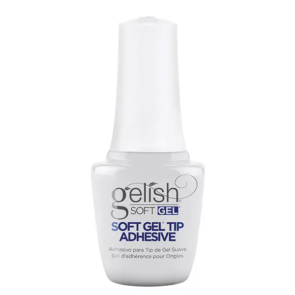 Gelish Soft Gel(TM) Tip Adhesive – Strong & Long-Lasting Nail Bonding Glue for Professional Nail Extensions, Easy Application, Quick Dry Formula, 9mL