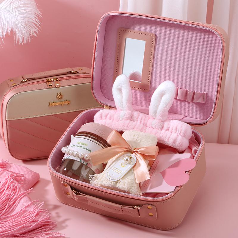 Gifts for Women Birthday Gifts, Spa Gifts Set- 10 Pcs Christmas Valentine's Mother's Day Gifts and Cherry Blossoms Self Care Package Gifts Women, Relaxing Gifts Basket Thanksgiving gifts