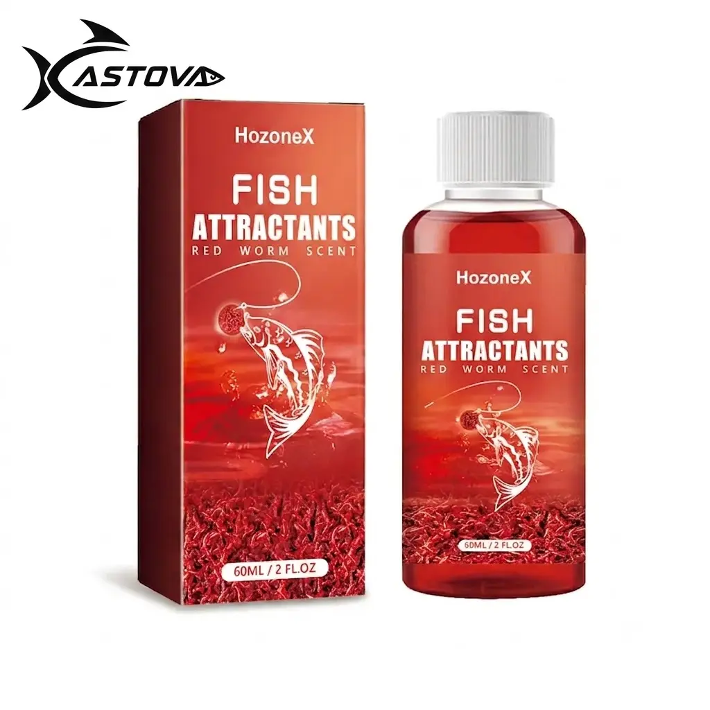 Red Worm Fish Attractant Liquid — powerful fishing attractant and scent for freshwater fishing; fish bite booster and bait attractant designed to enhance bait appeal; premium fishing bait enhancer for bass, catfish, crappie, lucky lure tackle