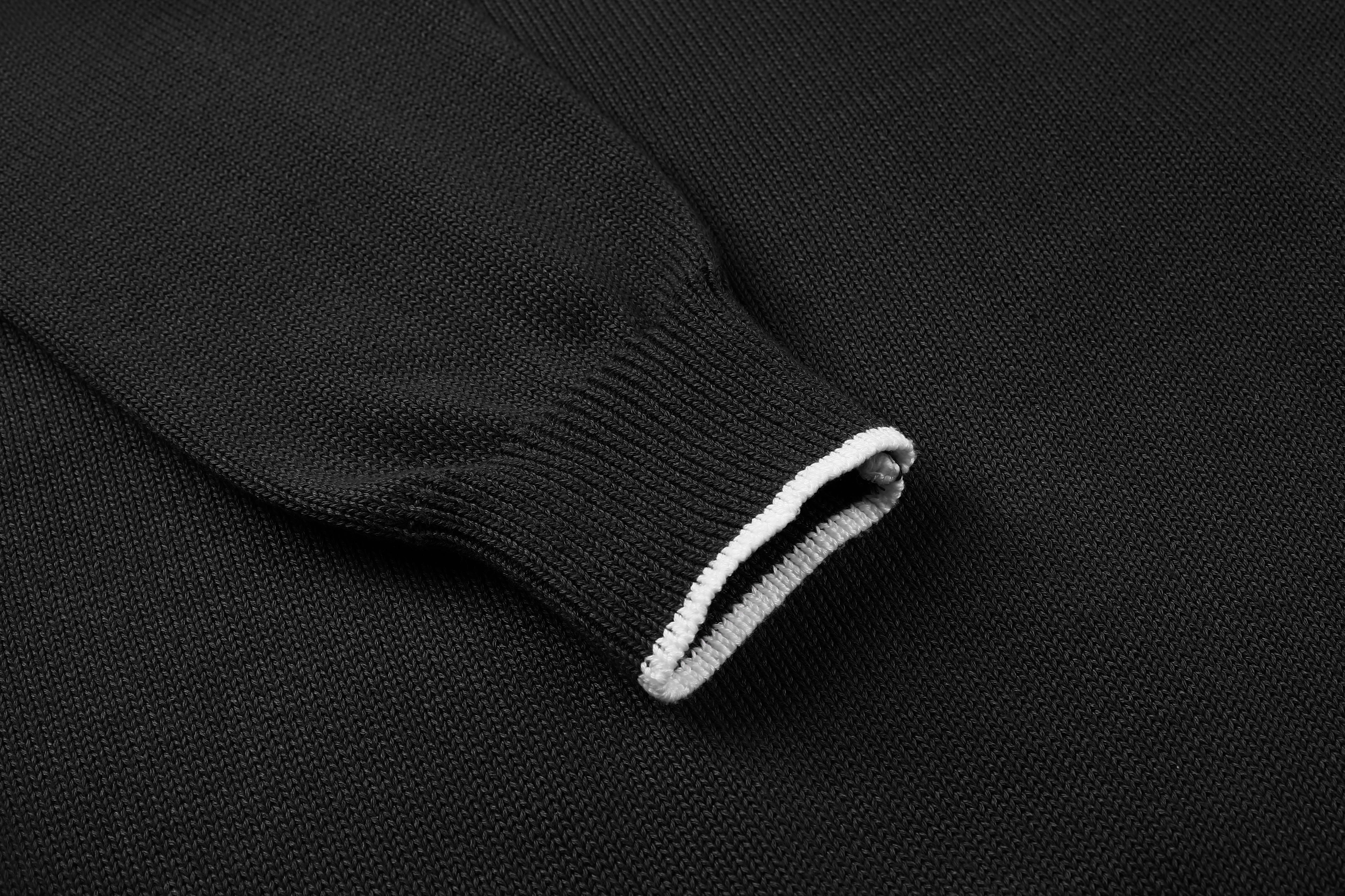 COOFANDY Men's Quarter Zip Up Pullover Slim Fit Lightweight Mock Neck Long Sleeve Sweaters