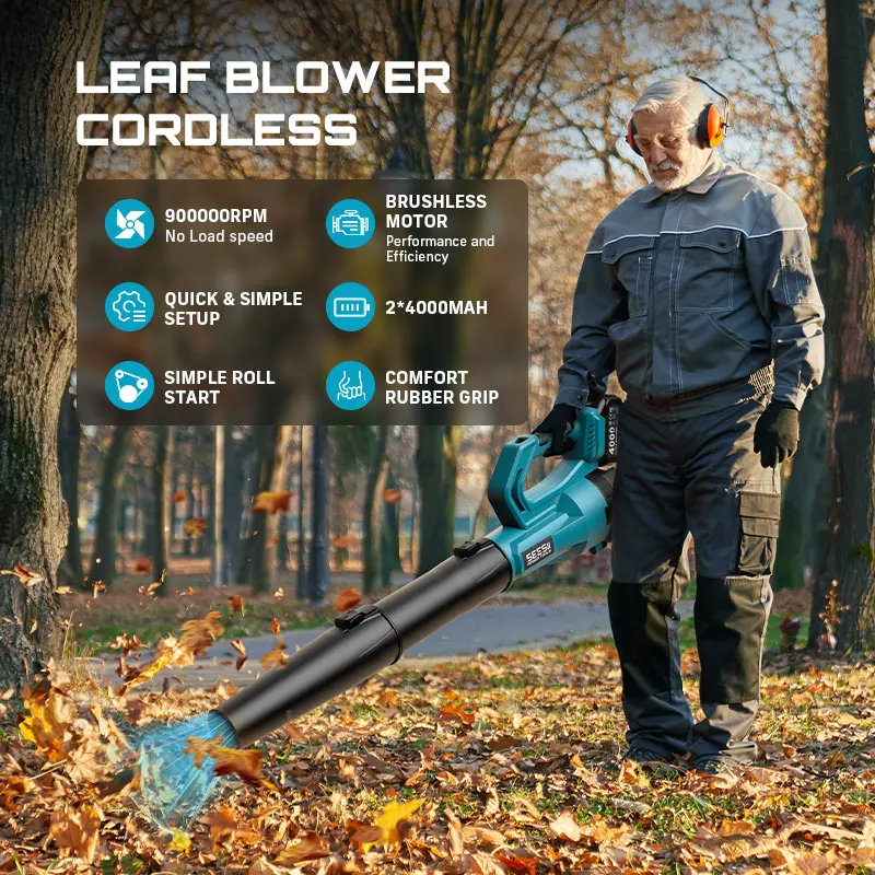 High power cordless blower