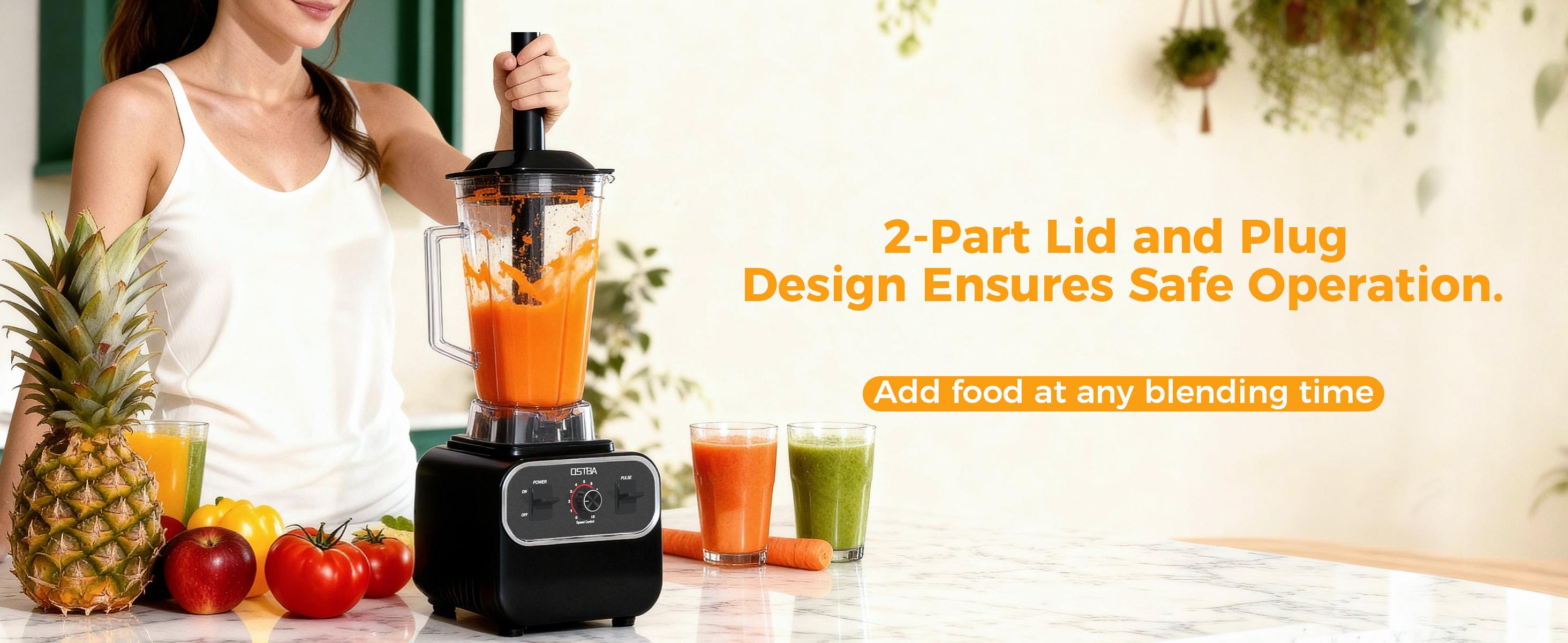 OSTBA Blenders for Kitchen with 68Oz, 1600W Blender for Smoothies, 10 Speeds BPA-Free Countertop Professional Blender for Ice Crushing, Frozen Fruits, Drinks, Self-Cleaning