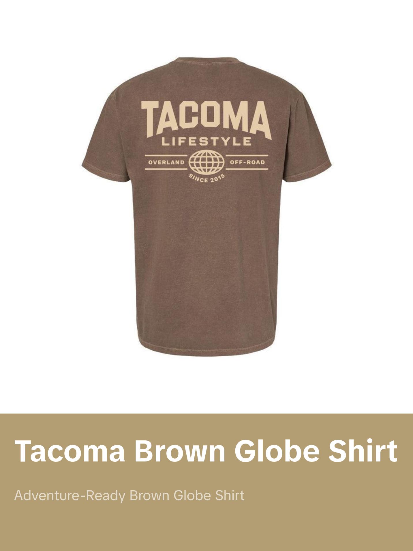 Tacoma Lifestyle Brown Globe Shirt