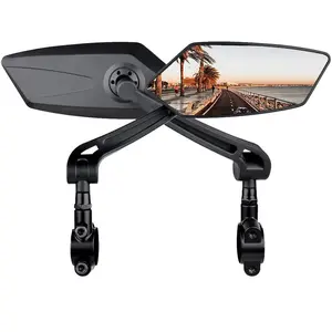 360° Adjustable Bike Mirror Handlebar Mount,Accessories Bike Side Mirror, E Bike Rear View Mirror for Handlebars