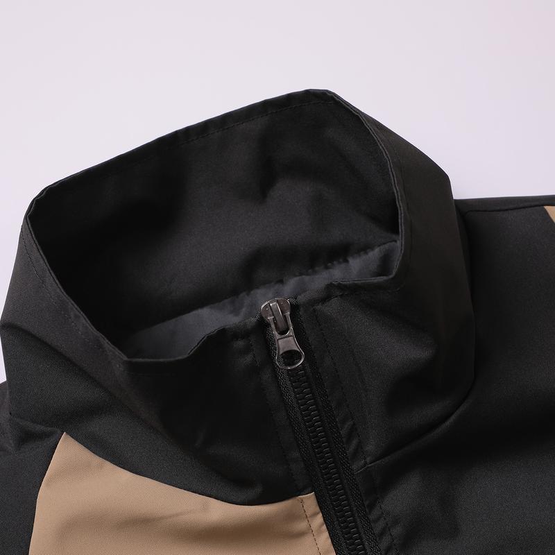 Men’s casual color-block collared jacket with a lightweight design—lightweight and comfortable, suitable for campus outings, sports and leisure, and everyday commuting to work. A minimalist, lightweight jacket for spring and summer.