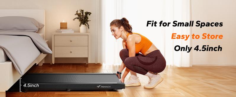 Merach Under Desk Treadmill, 2-in-1 Walking Pad for Walking and Jogging 2.5HP Low-Noise Treadmill with Remote Control Lanyard 265lbs Weight Capacity Home Exercise Equipment Home Gym Equipment Merach Under Desk Treadmill, 2-in-1 Walking Pad for Walking and Jogging 2.5HP Low-Noise Treadmill with Remote Control Lanyard 265lbs Weight Capacity Home Exercise Equipment Home Gym Equipment