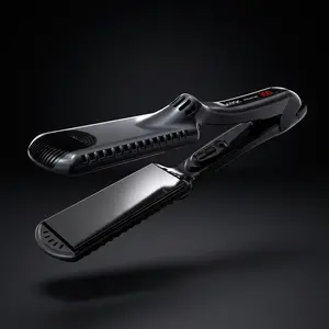 Premium  Plus Black Titanium Flat Iron 1.5"