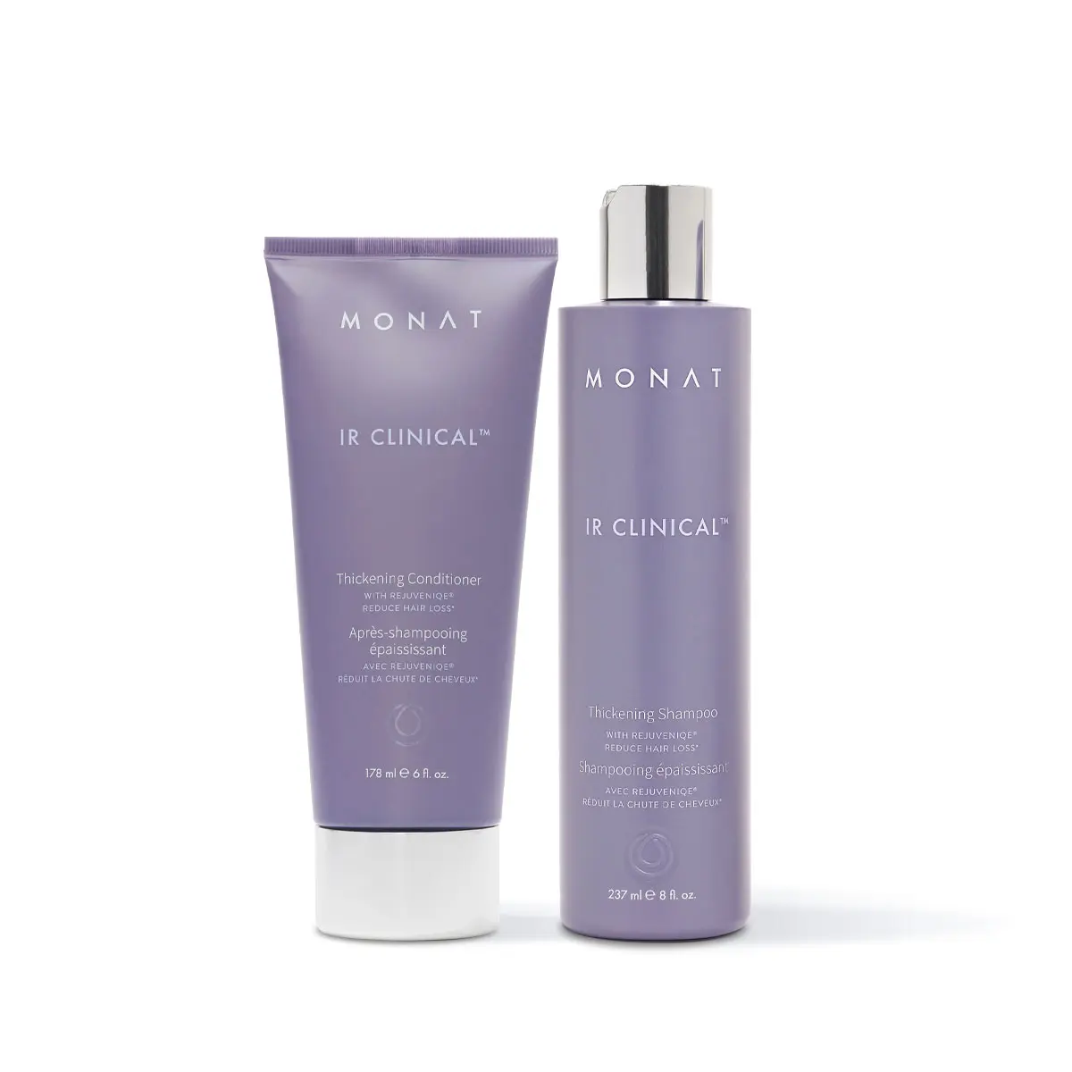 MONAT IR Clinical Thickening Shampoo & Conditioner Duo – Fuller, Thicker-Looking Hair Set Scalp Care Set Mint Scent Nourishing Plant Rosemary Cleansing Cleanser