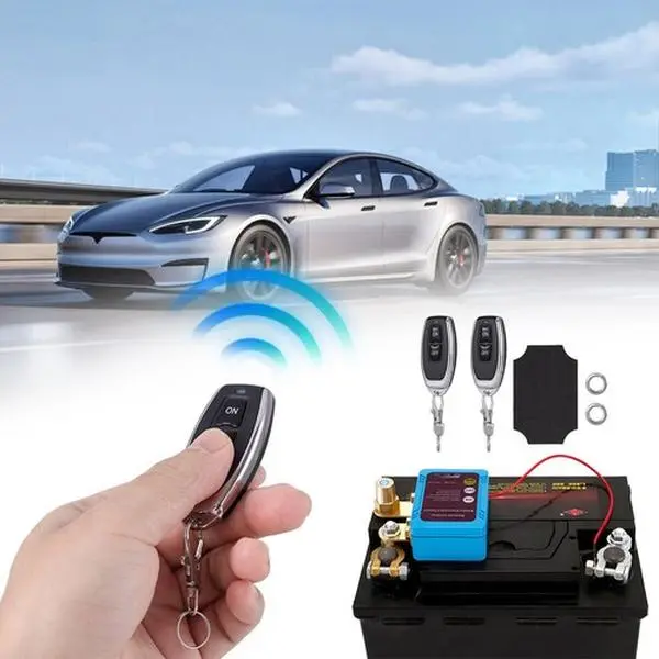 Remote Battery Disconnect Switch 12V - 240A Auto Shut Off with Wireless Key Fob for Car & RV Vehicle Truck