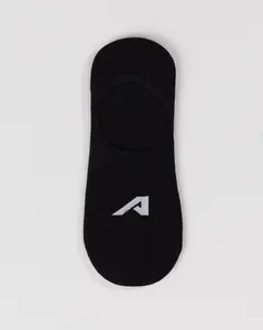 No Show "A" Sock 3pk - Black