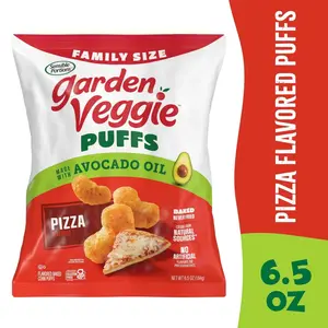 Sensible Portions Garden Veggie Puffs Made with Avocado Oil, Pizza Flavor, 6.5 oz Bag