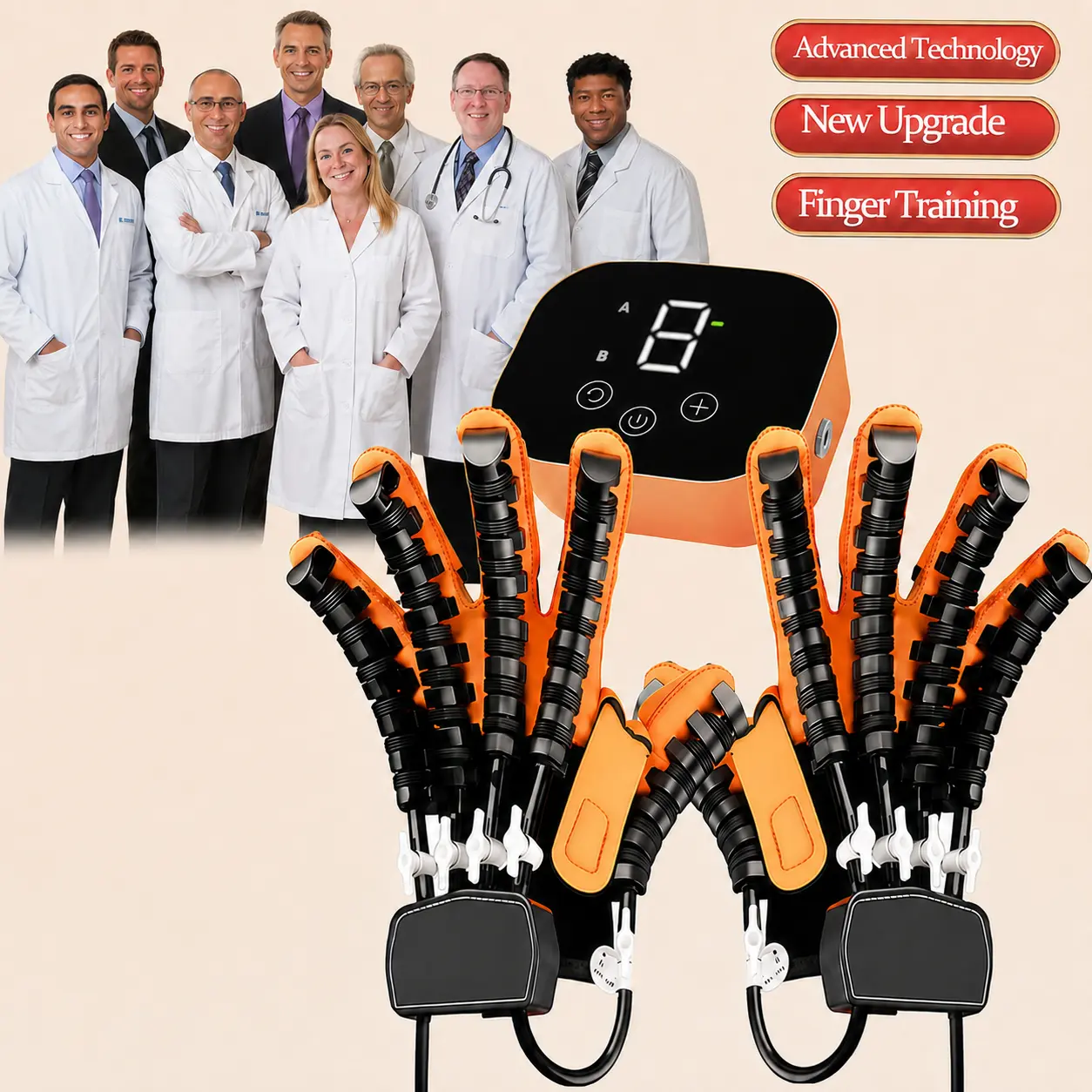 Smart rehabilitation robot gloves, hand therapy gloves, arthritis gloves, cerebral palsy, multiple modes, comfortable massage, increase blood flow, gift for loved ones