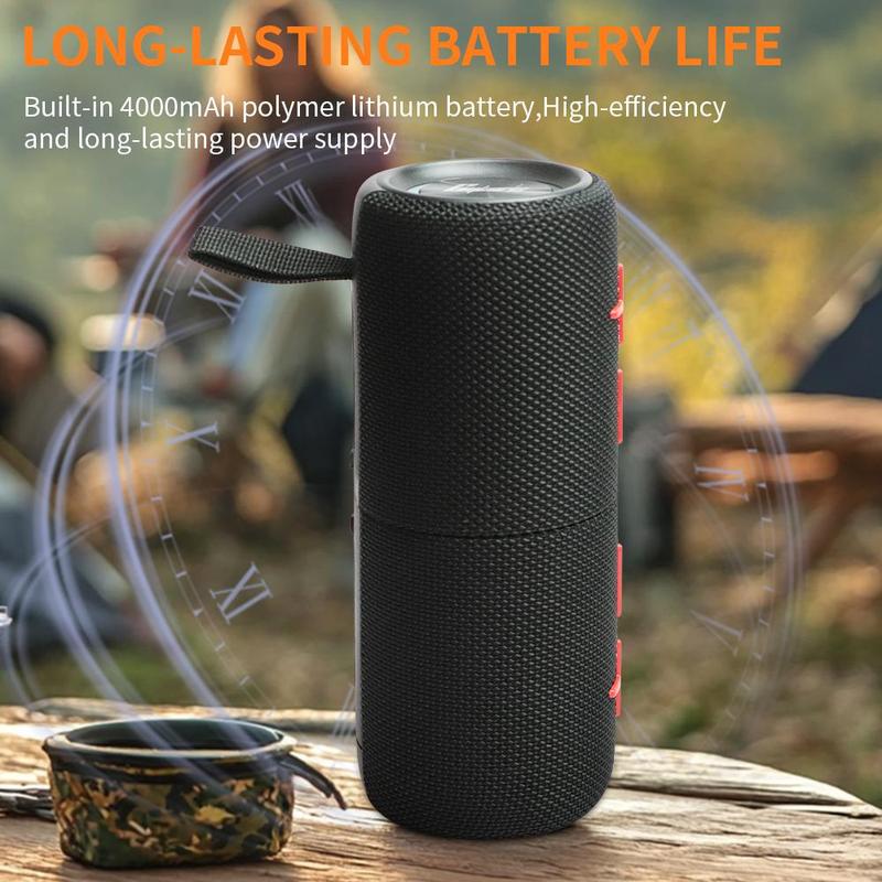 [Magnetic Edition] Portable Bluetooth Speaker with Subwoofer 2-in-1 Bluetooth Speaker Modern Style Bluetooth 5.3 Connection Use it while traveling. A must-have for music lovers who want to catch up on TV dramas. Audio Black