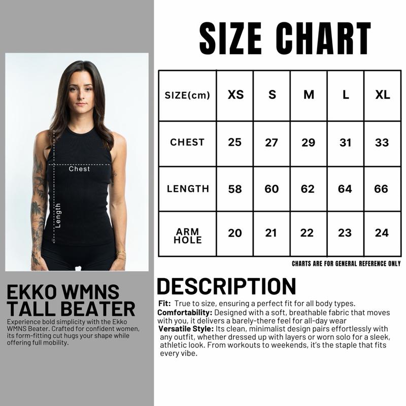 EKKO WOMENS Beater Compressive Tank Top