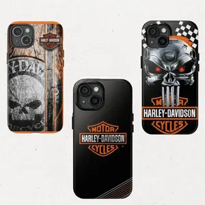 Harley Davidson Phone Case, Tough Phone Case for iPhone, Summer Trendy Design, Gifts for Her, Popular & Durable Phone Cover