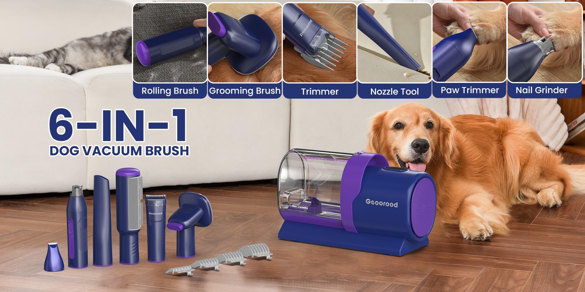 【Geoorood】Dog Grooming Vacuum Kit, Pet Grooming Vacuum with Clipper Nail Grinder, 2.5L Dust Cup Dog deshedding Vacuum Brush with 4-6 Pet Grooming Tools for Shedding Pet Hair, Home Cleaning, Proven Grooming Tool#TikTokShopBlackFriday & CyberMonday 【Geoorood】Dog Grooming Vacuum Kit, Pet Grooming Vacuum with Clipper Nail Grinder, 2.5L Dust Cup Dog deshedding Vacuum Brush with 4-6 Pet Grooming Tools for Shedding Pet Hair, Home Cleaning, Proven Grooming Tool#TikTokShopBlackFriday & CyberMonday