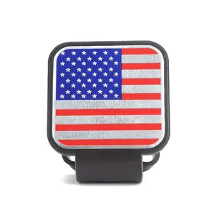 TrailerhitchcoversTrailer Hook Cover Tube with American Flag, Suitable for TOYOTA for Ford for JEEP for for NISSAN for DODGE for Lamborghini for Mercedes-Benz RV SUV ATV UTV Rubber Receiving Tube Hook Plug Cap