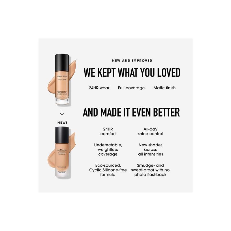 bareMinerals Bare Pro 24 Hour Matte Perfection Liquid Foundation in Med. Deep 46 Neutral