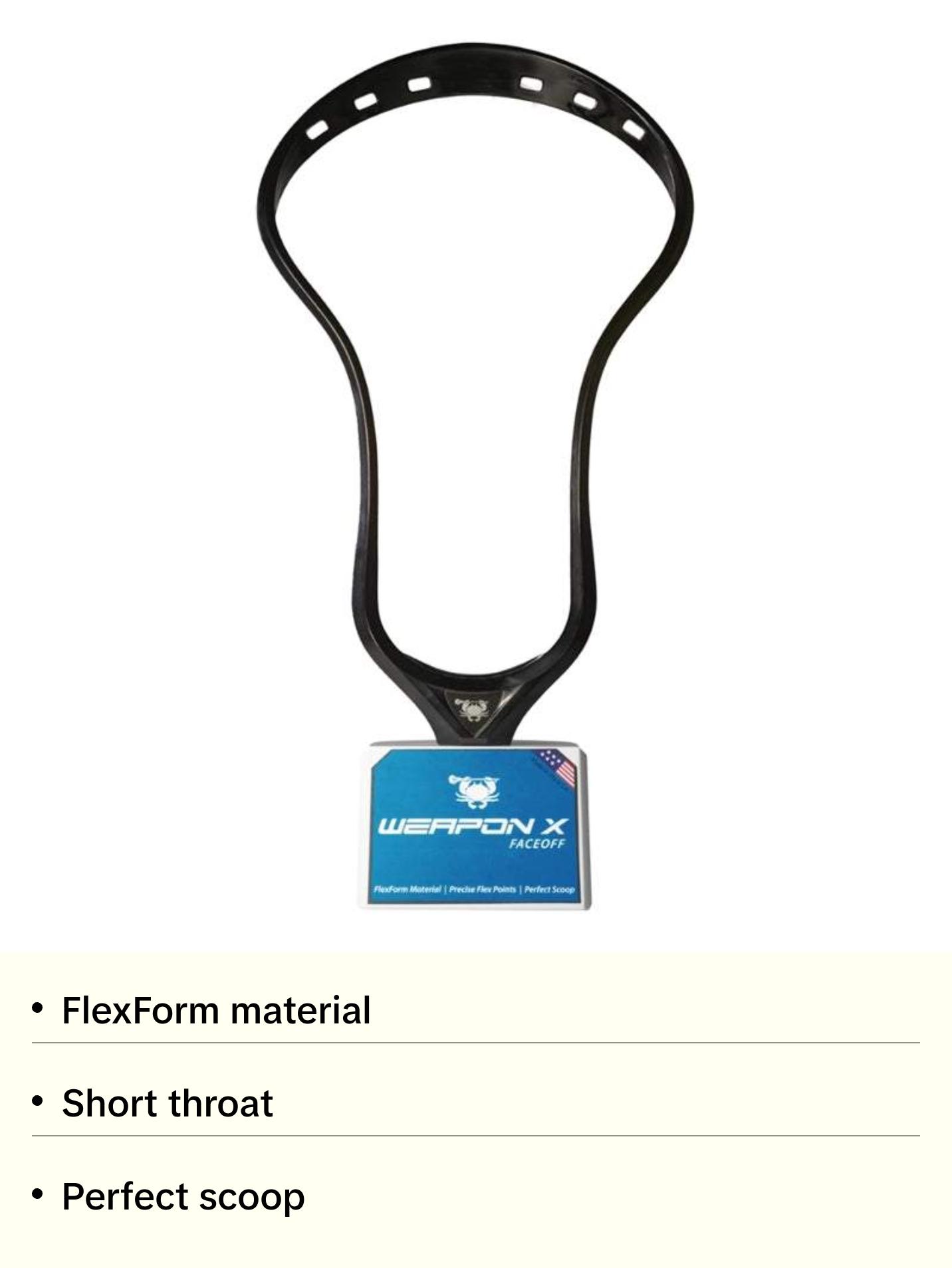 ECD Weapon X Faceoff Lacrosse Head Unstrung