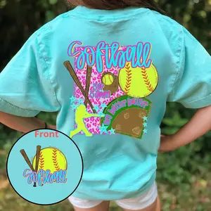 Softball Baseball Youth & Adult T-Shirt, Retro Softball Graphic Tee, Softball Batter Hitter Shirt, Girls Softball Team Fan Game Day Outfit Gift for Softball Lovers Sports Tee, Youth Clothes, Trending Tees, Kids Clothing, Family Shirt, Birthday Gift