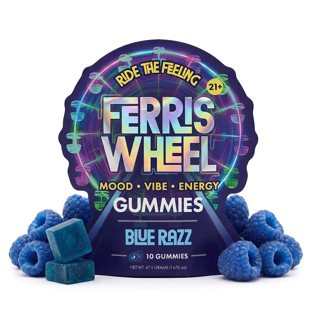 Daily Mood Gummies - Nootropic Kanna Blend - Blue Razz - 10ct - Natural Edible Supplement