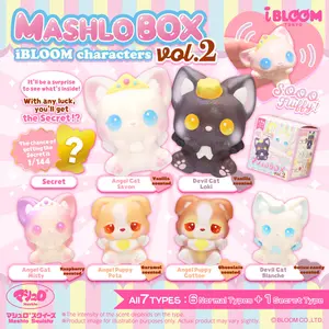 iBloom Squishy Mashlo Box iBLOOM Characters Vol.2 Blind Box Kawaii Soft Scented Slow Rising Stress Relief