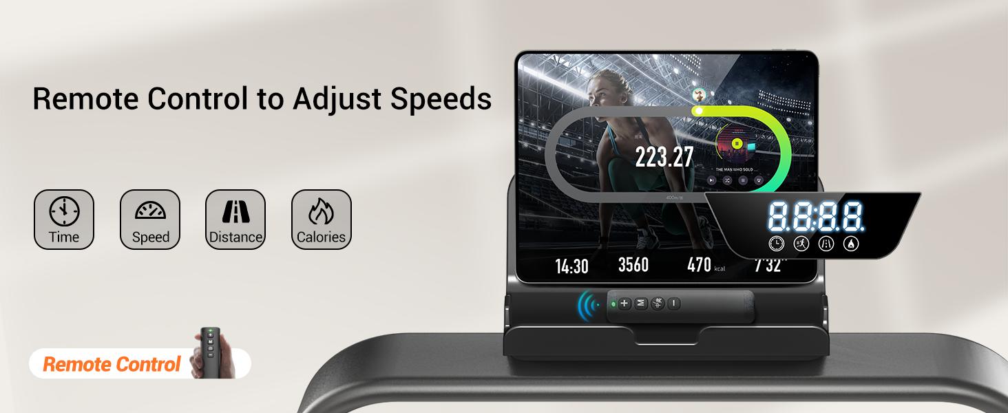 UMAY Treadmill with 15% Incline, 4-In-1 Portable Foldable Under Desk Treadmills for Home and Office, 2.5 HP Quiet Walking Pad with 300 LBS Capacity SpringStatements