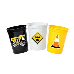 CONSTRUCTION PARTY CUPS - Construction Truck Cups Construction Truck Cups Construction Birthday Construction Party Construction Decorations