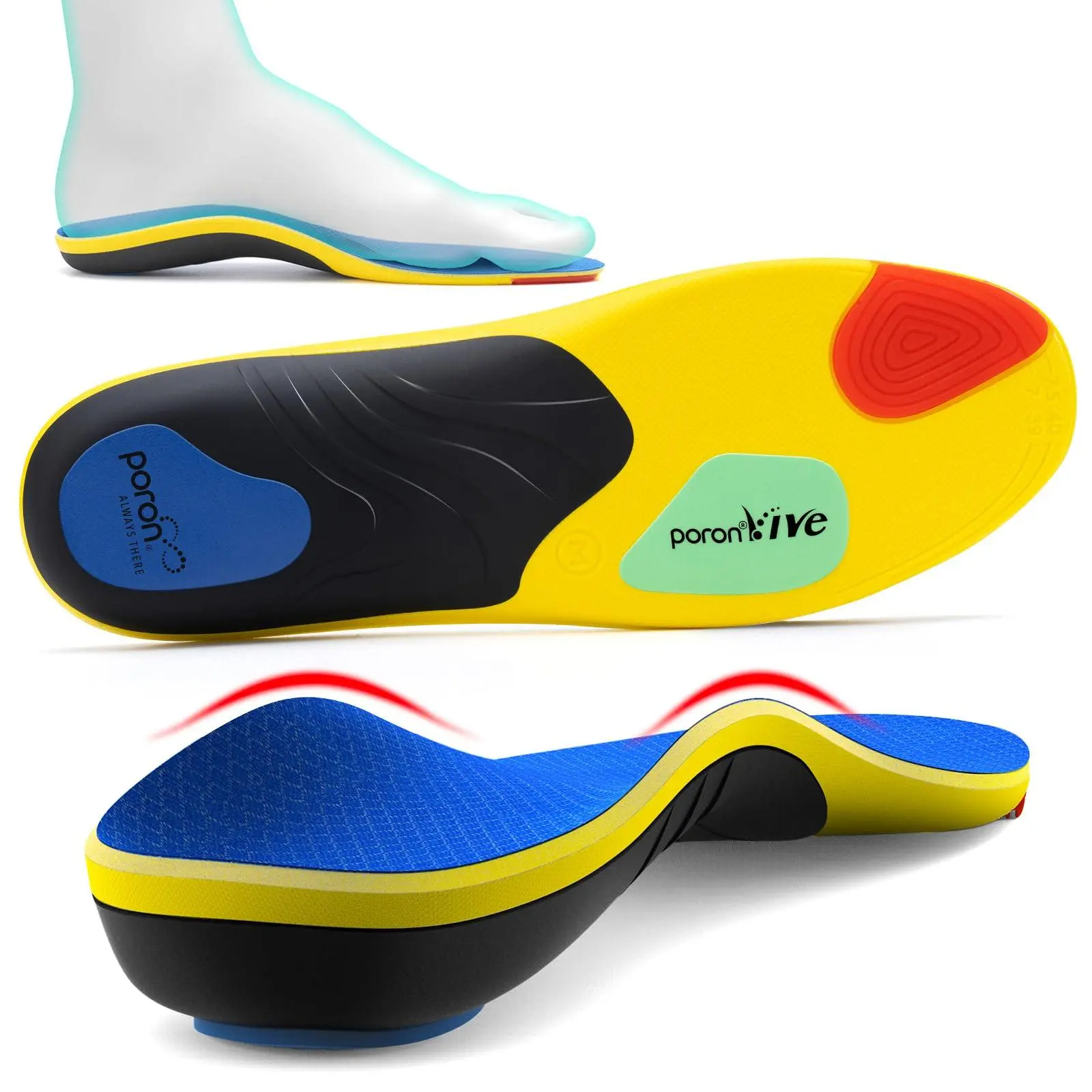Work Boot Insoles for Standing All Day - Shock Absorbing, Wide Fit, Adjustable Orthotic Inserts for Foot Pain Relief, High Arch Support, Flat Feet, Achilles Tendonitis, Daily Wear for Men Women, Cloud Step Gel, Springtok, Shock Absorbing Insoles, Arch Sup