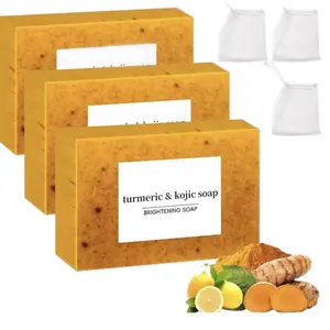 Turmeric & Kojic Acid Cleansing Soap Bar – Lemon Scent – 100 g