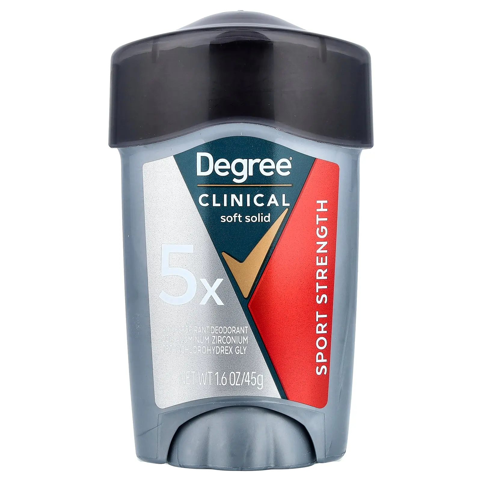 Degree Clinical, Antiperspirant Deodorant, Soft Solid, Sport Strength, 1.6 oz (45 g)