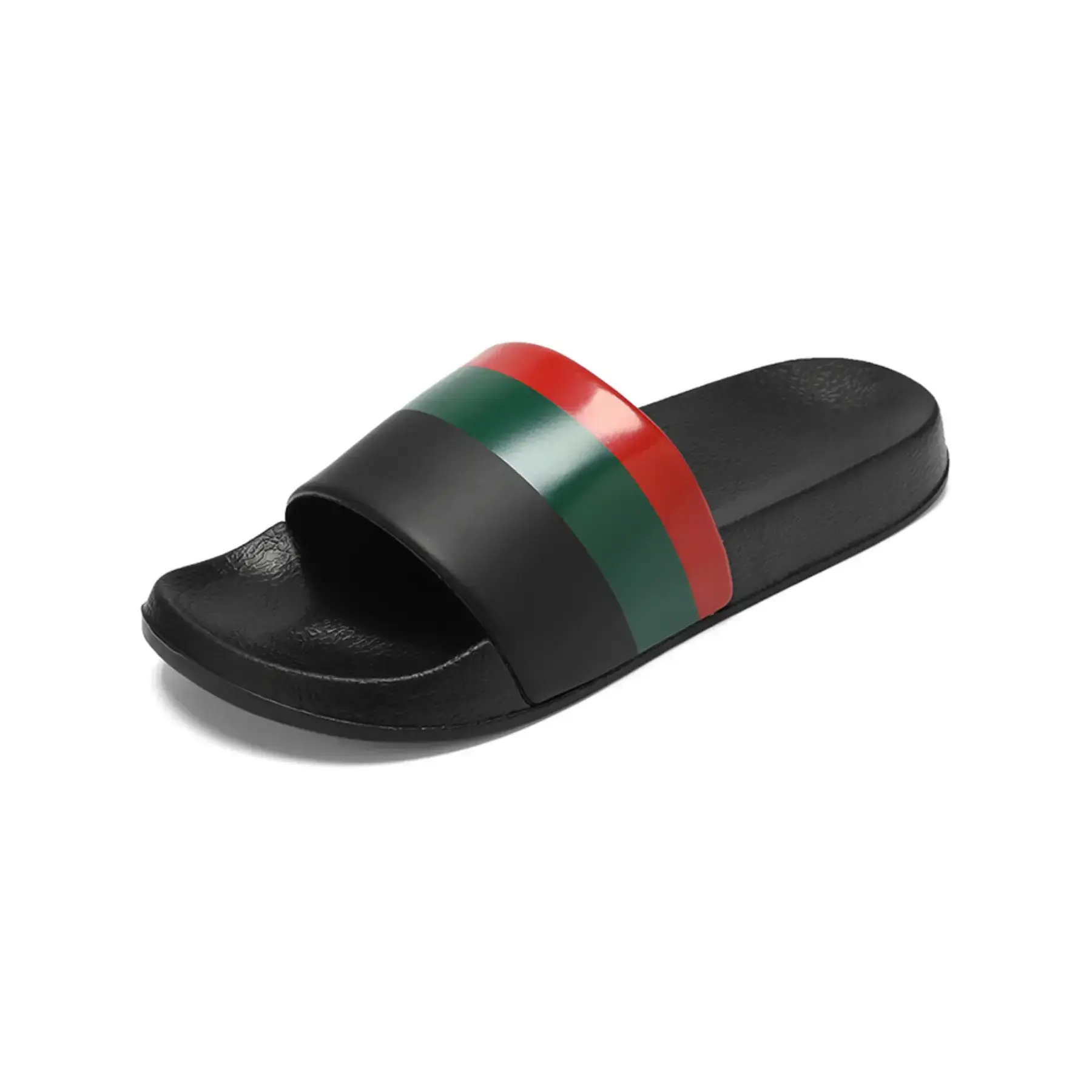 Men Women Thick Sole Striped, Indoor Outdoor Non-Slip Sandals, Comfortable Home Bathroom Beach Shoes, Casual Breathable SlidesGift