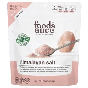 Foods Alive Himalayan Salt, Fine Ground, 16 oz (454 g)