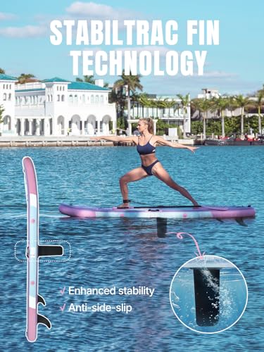 Niphean 10' Inflatable Stand Up Paddleboard for Gliding Yoga with 33" Balance Wing & Complete Accessories Set for Adults & Youth, 3-Year Warranty