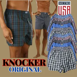 Men’s Classic  Boxer Trunks (Mix Colors), 3 Pack, Button Fly, Elastic waistband , Soft Absorbent Comfort and long lasting durability.