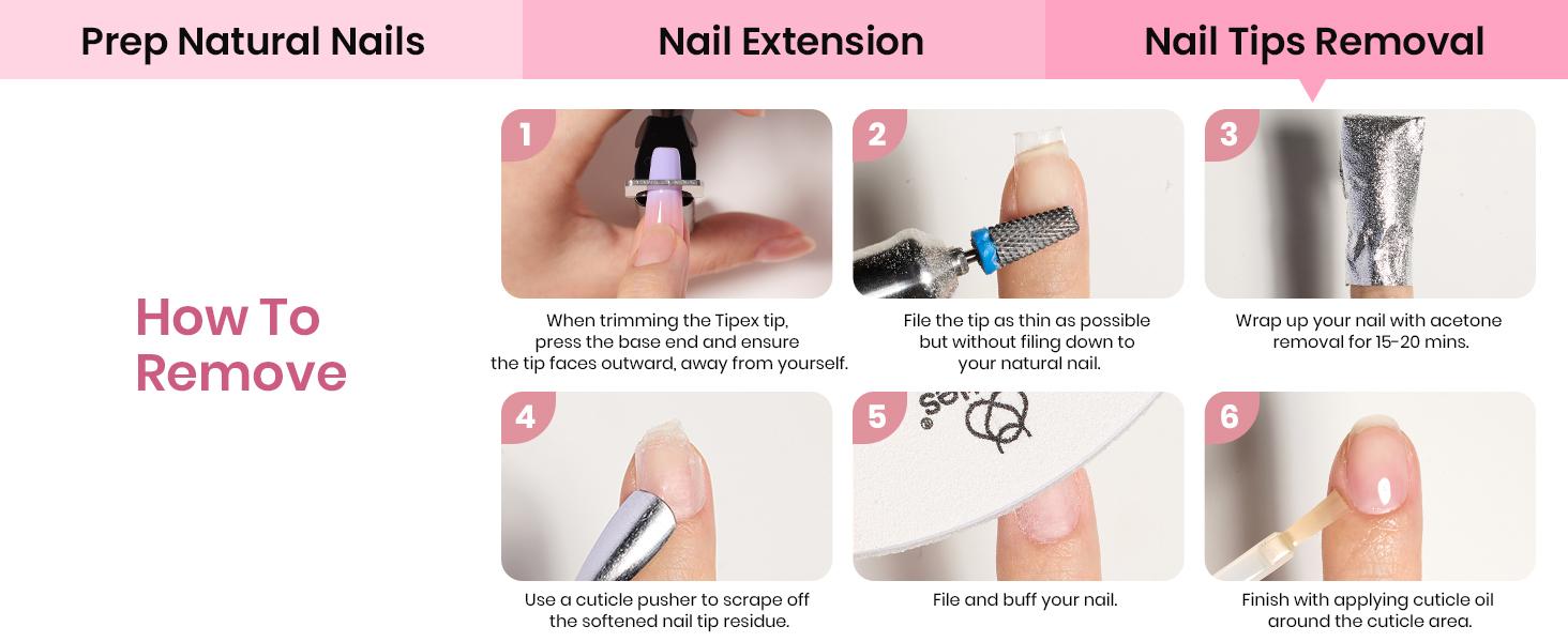 Beetles Tipex Pre-Building Instant Apex Nail Tips Kit – Stiletto Square Almond Coffin, 224PCS in 16 Sizes | Pre-Etched, Thick Full Cover Acrylic Tips with Nail Glue, Base & Top Coat, Nail Prep Kit, Mini UV Lamp Manicure Art DIY Long Lasting Gift for Women